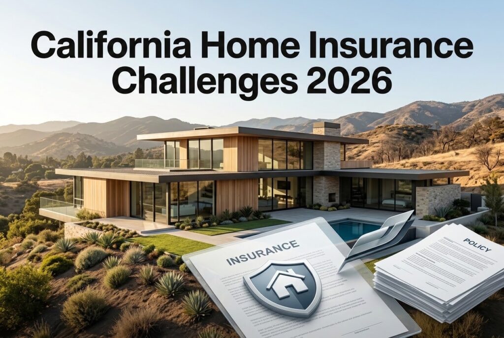California Home Insurance Challenges 2026 affecting California homeowners and real estate buyers